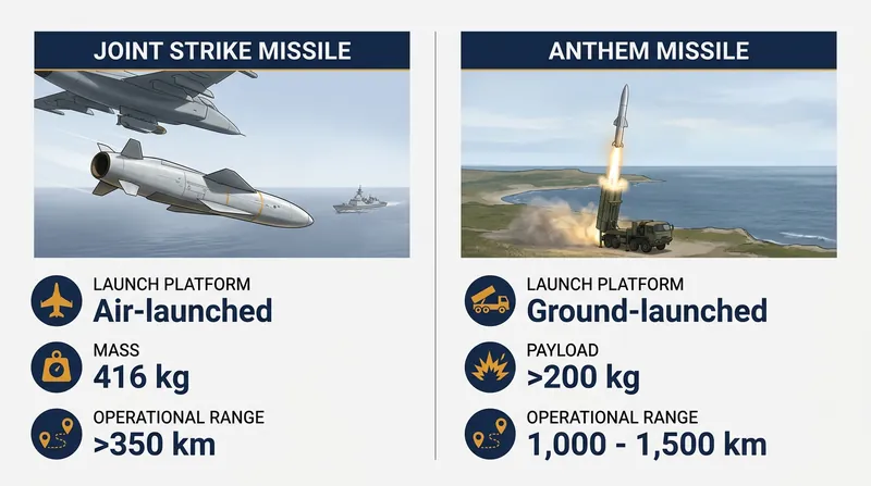 A comparison of the two long-range precision strike systems Denmark is acquiring.