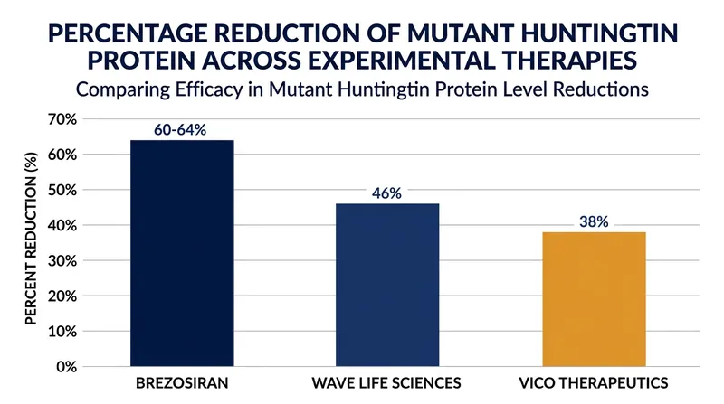 The 60 to 64 percent reduction achieved by brezosiran represents some of the deepest protein clearance observed in human trials.