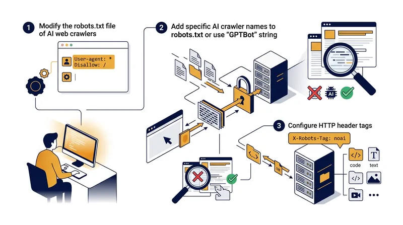 The technical burden of opting out falls entirely on the businesses hosting the content.