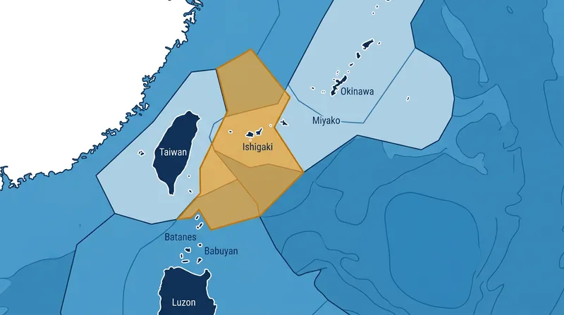 The overlapping exclusive economic zones of Taiwan, Japan, and the Philippines have seen an increase in Chinese gray-zone operations since June 2026.