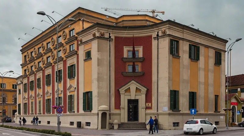 Demonstrators gather in central Tirana to demand the resignation of Prime Minister Edi Rama.