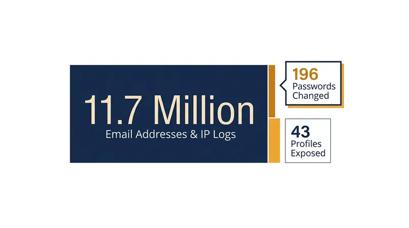 While nearly 12 million accounts had metadata exposed, attackers only manipulated a fraction of the profiles.