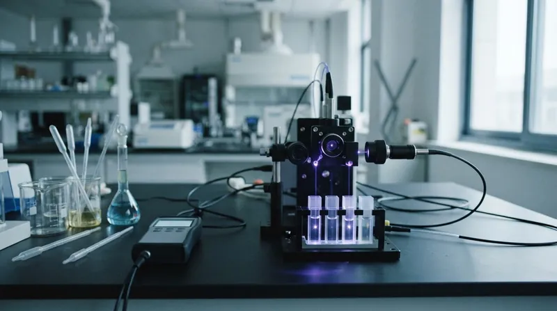 Illustration: Researchers envision miniaturizing the optical technology into portable cameras for rapid environmental screening.
