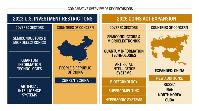 The proposed rules significantly broaden both the technologies and the nations targeted by the U.S. Treasury.