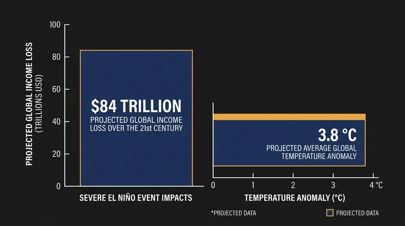 Severe El Niño events carry massive economic and humanitarian consequences across the globe.