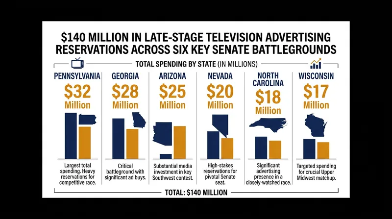 Outside political action committees have reserved record amounts of television airtime for the final weeks of the campaign.