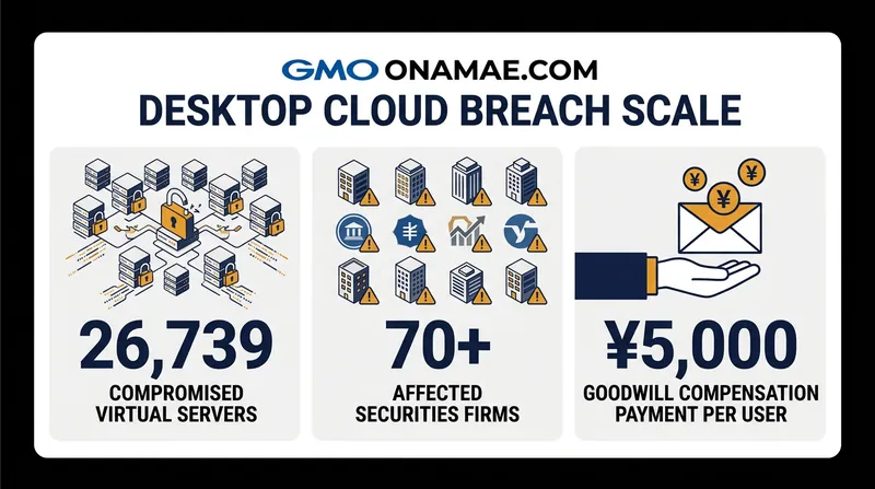 The scale of the Onamae.com Desktop Cloud intrusion.