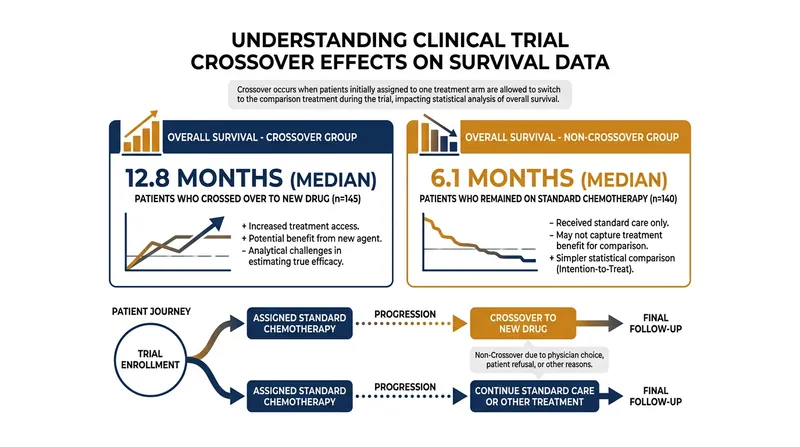 Exploratory analyses showed that control-arm patients who crossed over to receive tovecimig lived significantly longer than those who did not.