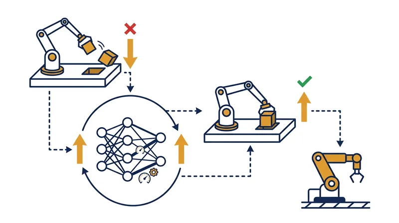 The Rehearsal architecture relies on generating synthetic data through millions of simulated trial-and-error runs.
