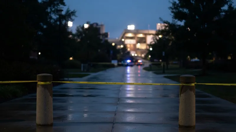 Illustration: The sudden violence forced an abrupt halt to the university's annual homecoming festivities.