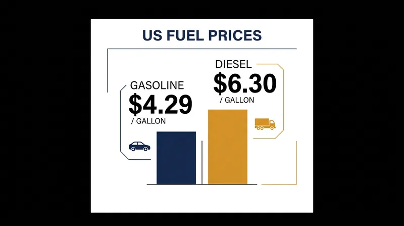 Surging crude prices have driven US diesel costs up nearly 75 percent from a year ago.