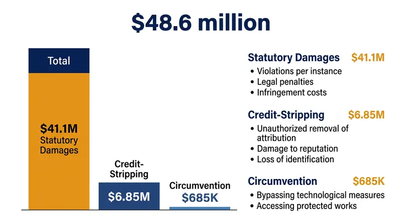 The lawsuit seeks maximum statutory damages for the 274 songs listed in the complaint.