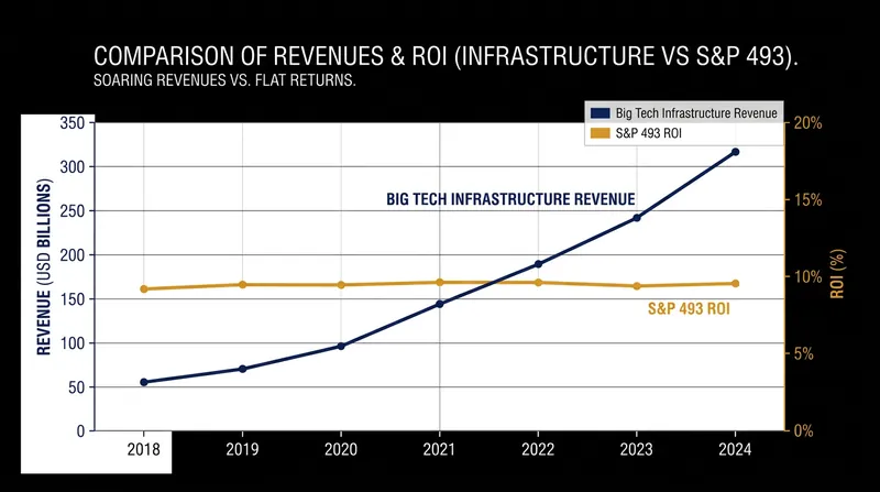 The financial disconnect between the companies selling AI infrastructure and the traditional enterprises buying it.