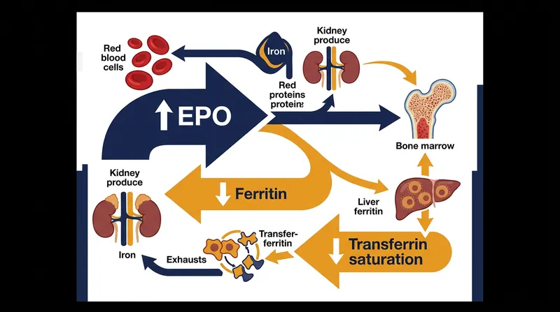 The drugs actively mobilize iron stores to support the accelerated production of new red blood cells.