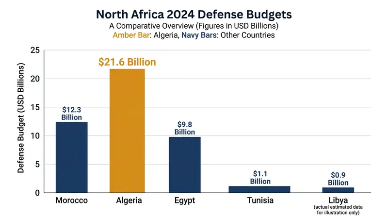 Algeria commands the largest defense budget on the African continent, providing significant conventional capabilities.