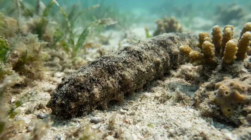 Illustration: The hydrogel mimics the sea cucumber's unique biological ability to rapidly alter the stiffness of its body wall.