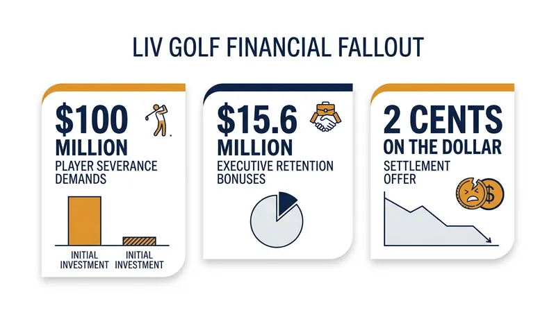 Key figures in the ongoing financial dispute between LIV Golf players and the Saudi Public Investment Fund.