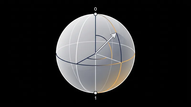 The supercurrent's properties can be mapped to coordinates on a Bloch sphere, revealing the qubit's exact state.