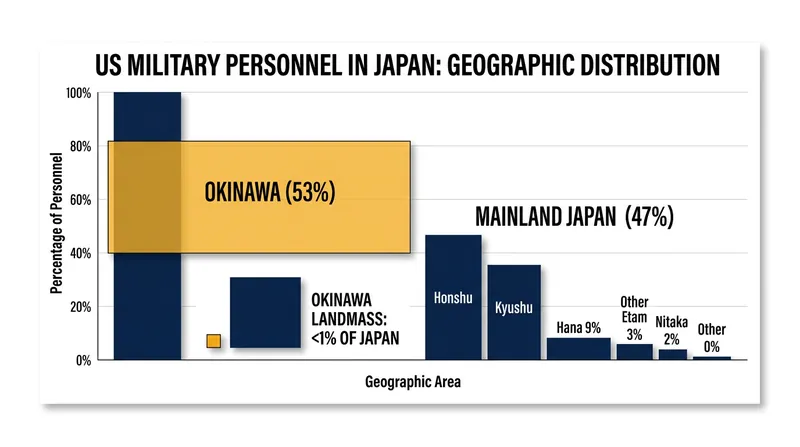 Okinawa bears a disproportionate share of the US military footprint in Japan.