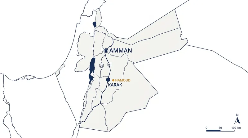 The attack took place in the southern Karak governorate, approximately 120 kilometers from Amman.