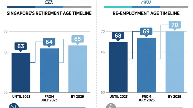 The statutory retirement and re-employment ages will reach their final targets a year ahead of the original 2030 schedule.