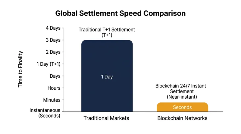 Tokenization allows asset managers to offer instantaneous, round-the-clock settlement.