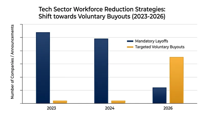 Voluntary buyouts offer a softer alternative to the mandatory workforce reductions seen in previous years.