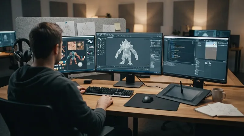 Illustration: Valve's policy requires developers to disclose pre-generated AI assets that ship with a game, but exempts live coding efficiency tools.