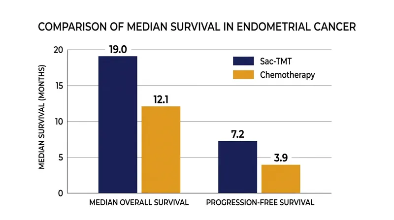 Patients receiving the targeted therapy lived a median of 19.0 months, compared to 12.1 months on chemotherapy.