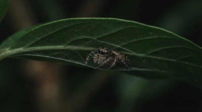 Illustration: Researchers used specialized infrared cameras to continuously monitor the nocturnal habits of the jumping spiders.