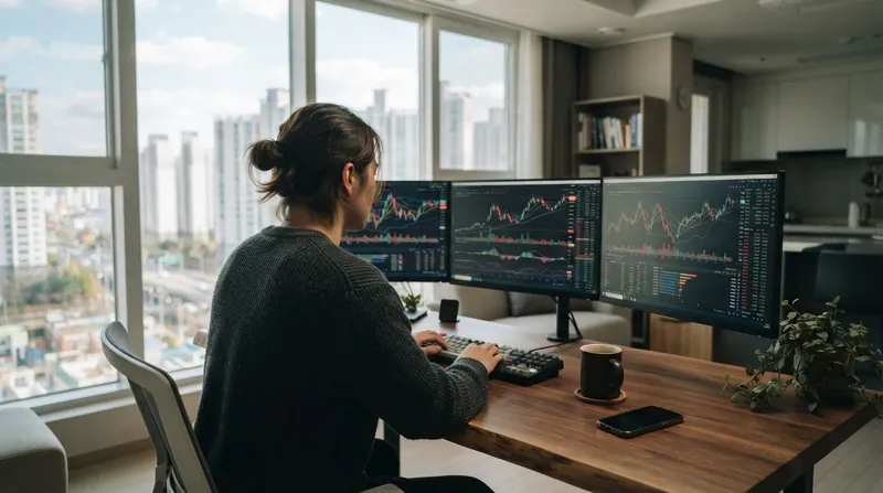 Illustration: Retail investors in their twenties and thirties account for a significant portion of the trading volume on South Korea's largest exchanges.