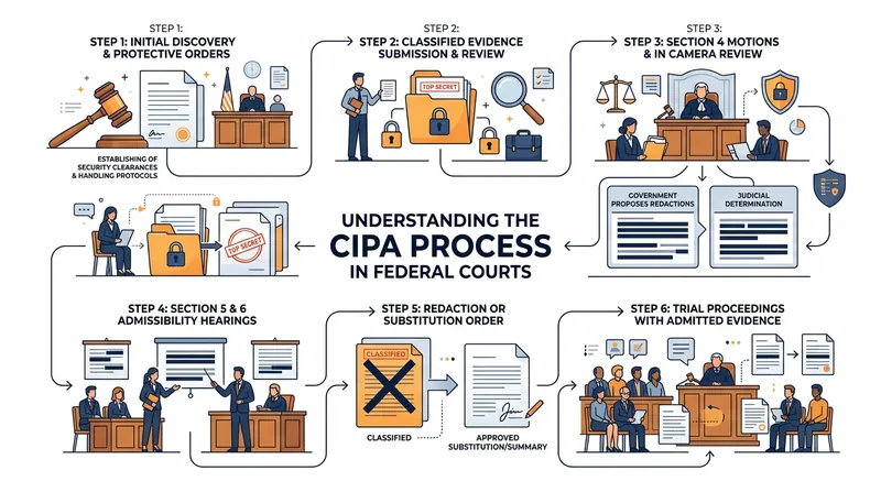 Cases involving national defense information require specialized pre-trial procedures to handle classified evidence securely.