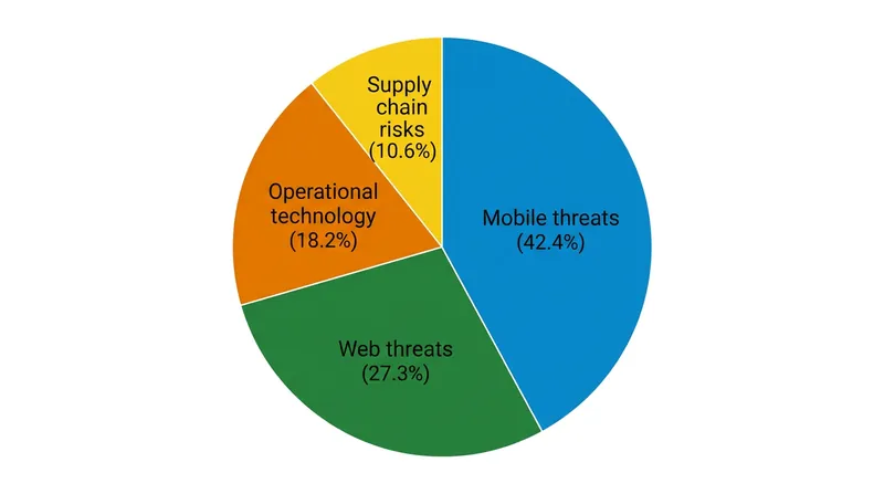 Mobile devices represent the largest single category of specific threat vectors.
