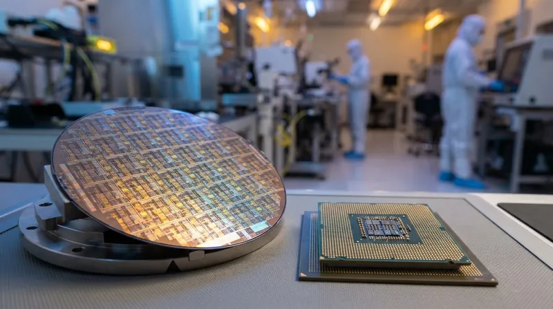 Illustration: Intel is focusing its hardware efforts on silicon spin qubits that can be manufactured using existing semiconductor fabrication techniques.