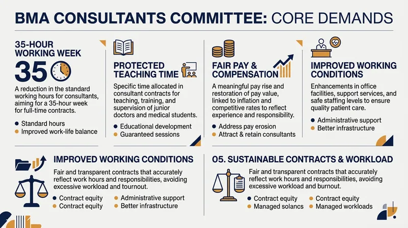 Beyond base salary, the dispute centers heavily on working conditions and burnout.