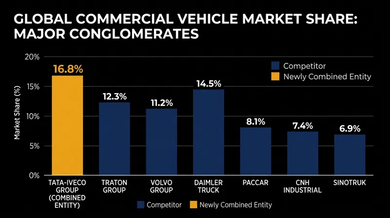 The combined Tata-Iveco entity will directly challenge established European transport leaders.