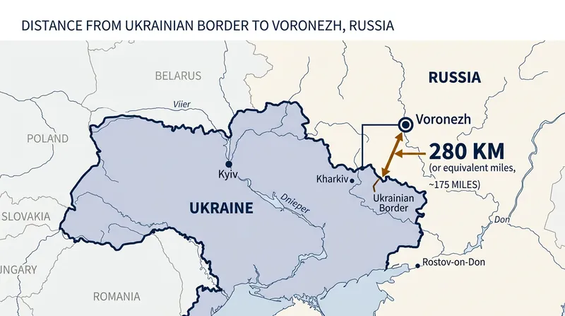 Voronezh sits approximately 250 kilometers from the Ukrainian border, making it a frequent target for deep-strike operations.