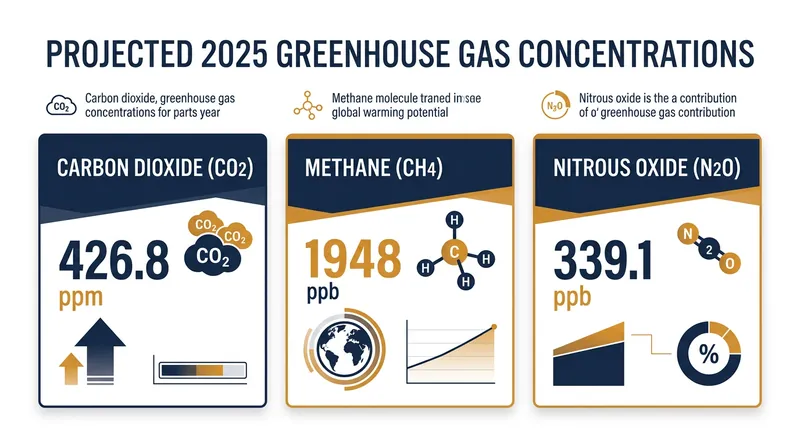 Global greenhouse gas concentrations reached unprecedented levels in 2025.
