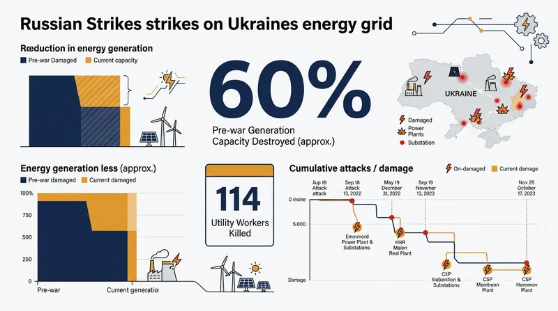 The cumulative toll of Russian strikes on Ukraine's civilian energy infrastructure.