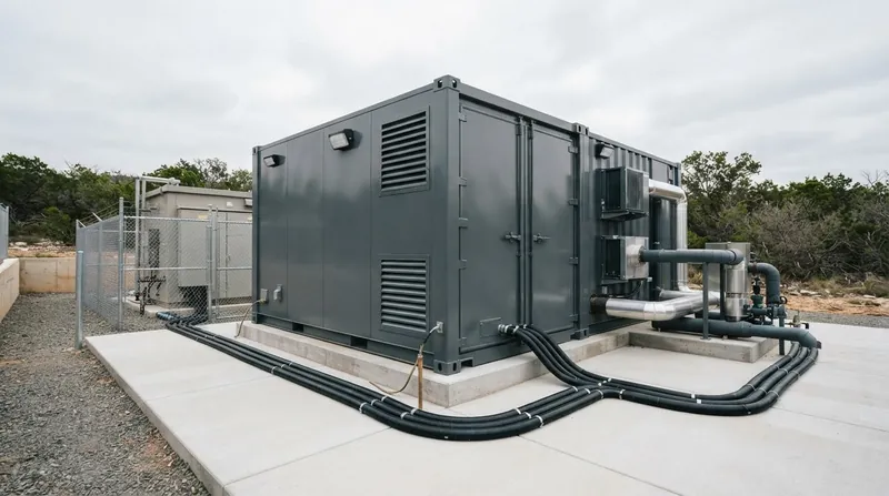Illustration: The 28,000-kilogram units are designed to be transported by truck and connected to prepared site infrastructure.