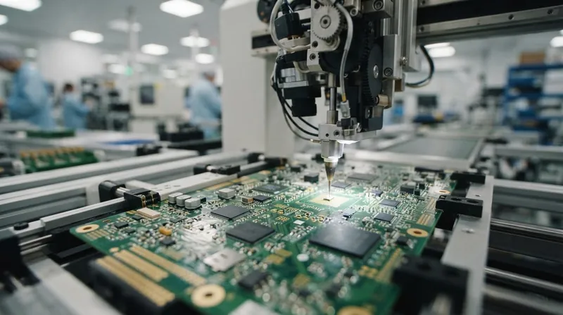 Illustration: Circuit board assembly for the new laptops is slated to take place at Anduril's Arsenal-1 facility in Ohio.