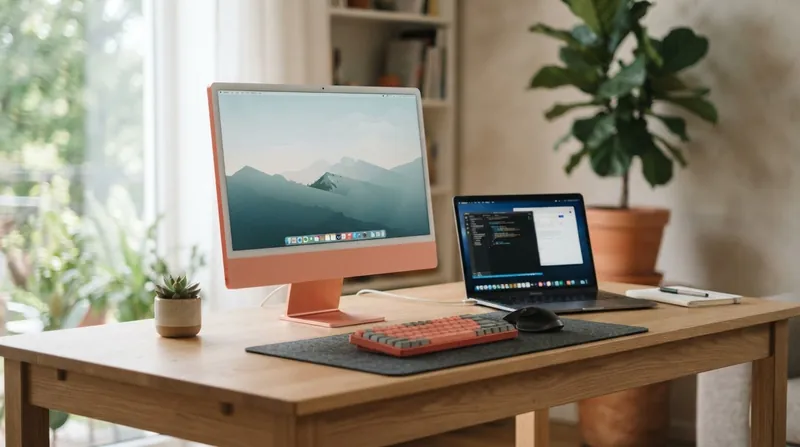 Illustration: The M6 iMac retains the seven vibrant color options introduced in previous generations.