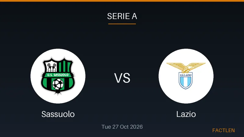 Lazio and Sassuolo players competing for the ball during a Serie A football match.