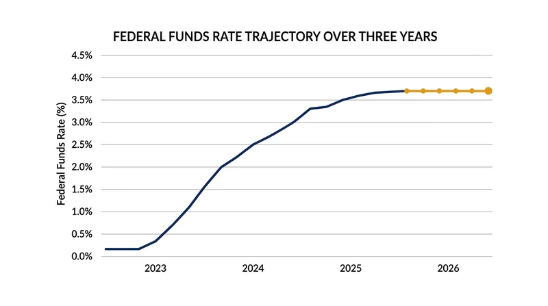 The benchmark interest rate has remained at a multi-year high throughout 2026.