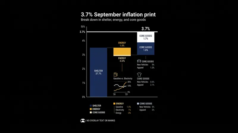 Shelter and energy costs were the primary drivers behind the September inflation acceleration.