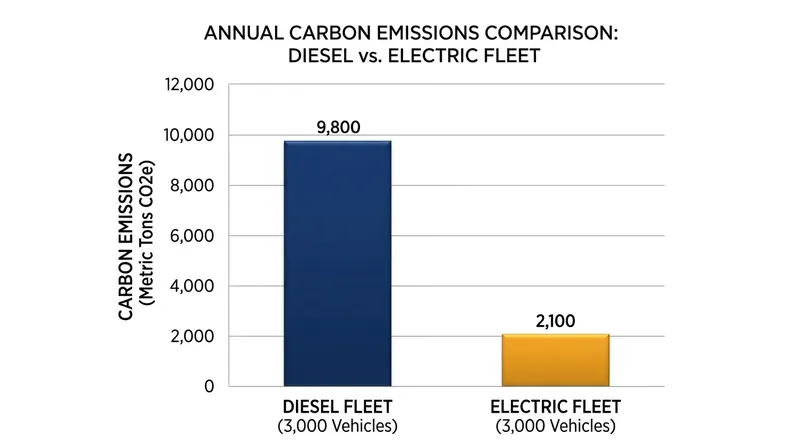 The transition is expected to eliminate roughly 45,000 metric tons of carbon dioxide emissions annually.