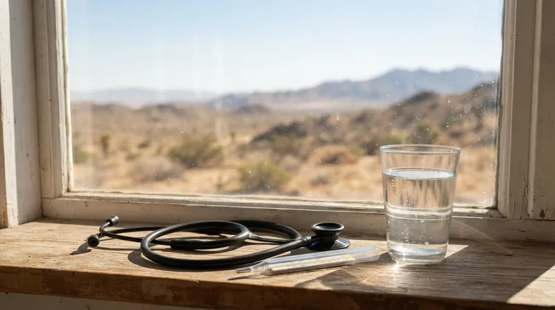 Medical professionals in an emergency room urgently treating patients suffering from severe heat exhaustion.
