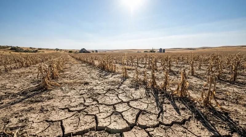 Illustration: Heat stress is simultaneously degrading agricultural yields and reducing labor productivity, driving severe food insecurity.