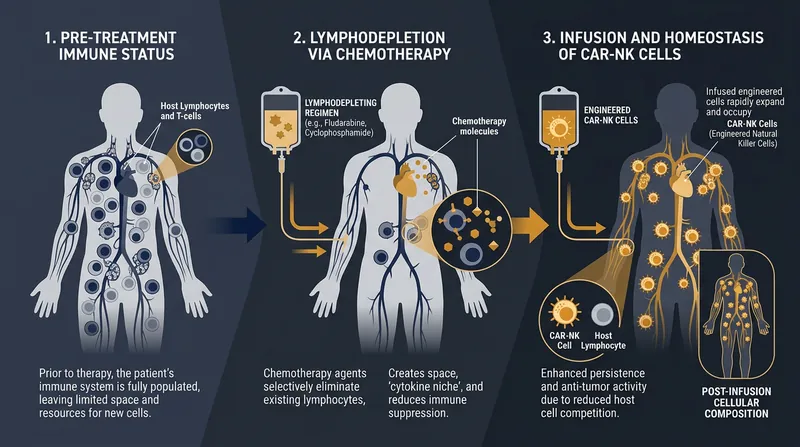 Cell therapies require patients to undergo harsh chemotherapy conditioning to clear existing white blood cells.