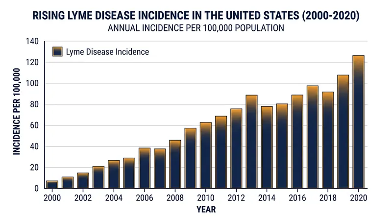 Lyme disease cases have steadily increased, highlighting the urgent need for a prophylactic vaccine.